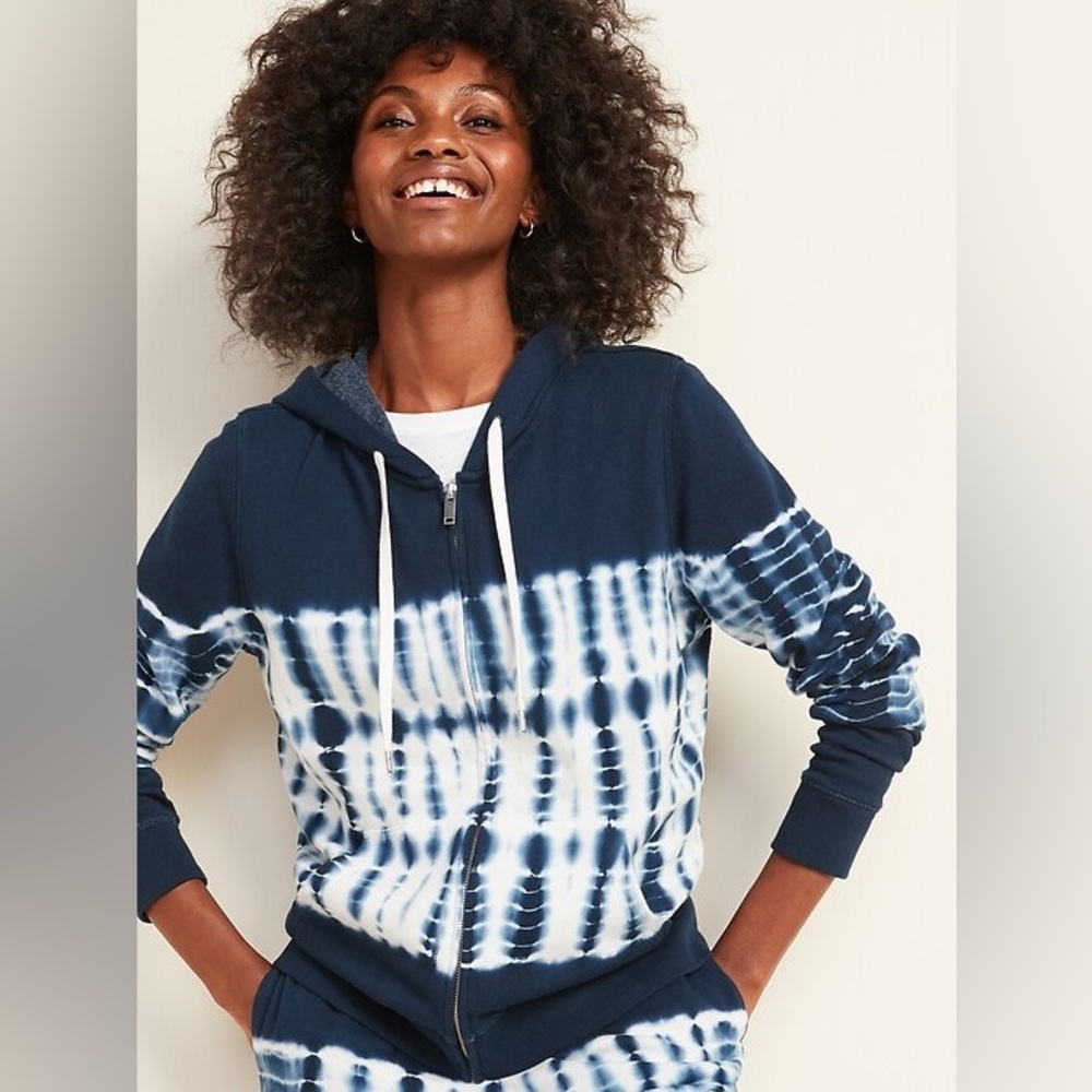 Old Navy Tie-Dye Zip Women’s Hoodie Sweatshirt